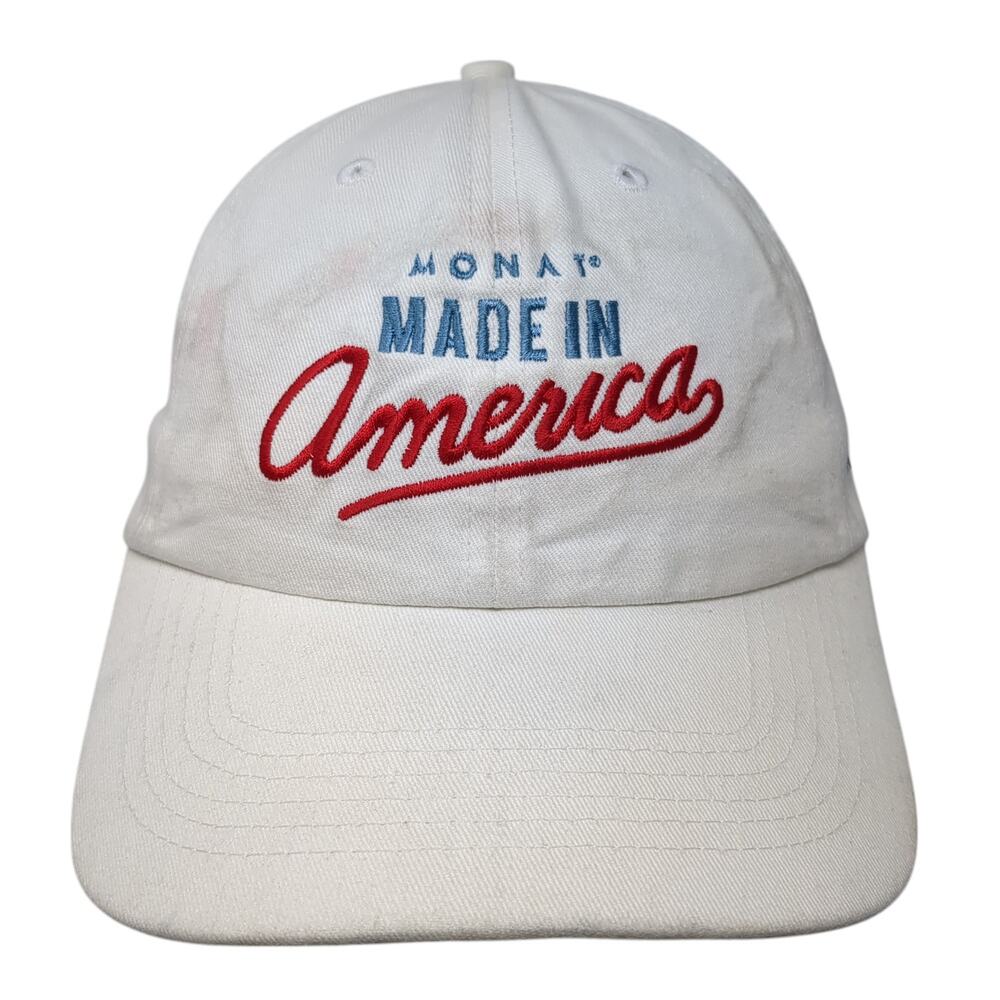 Monai Made In America Baseball Cap White One Size Adjustable Quake City Caps